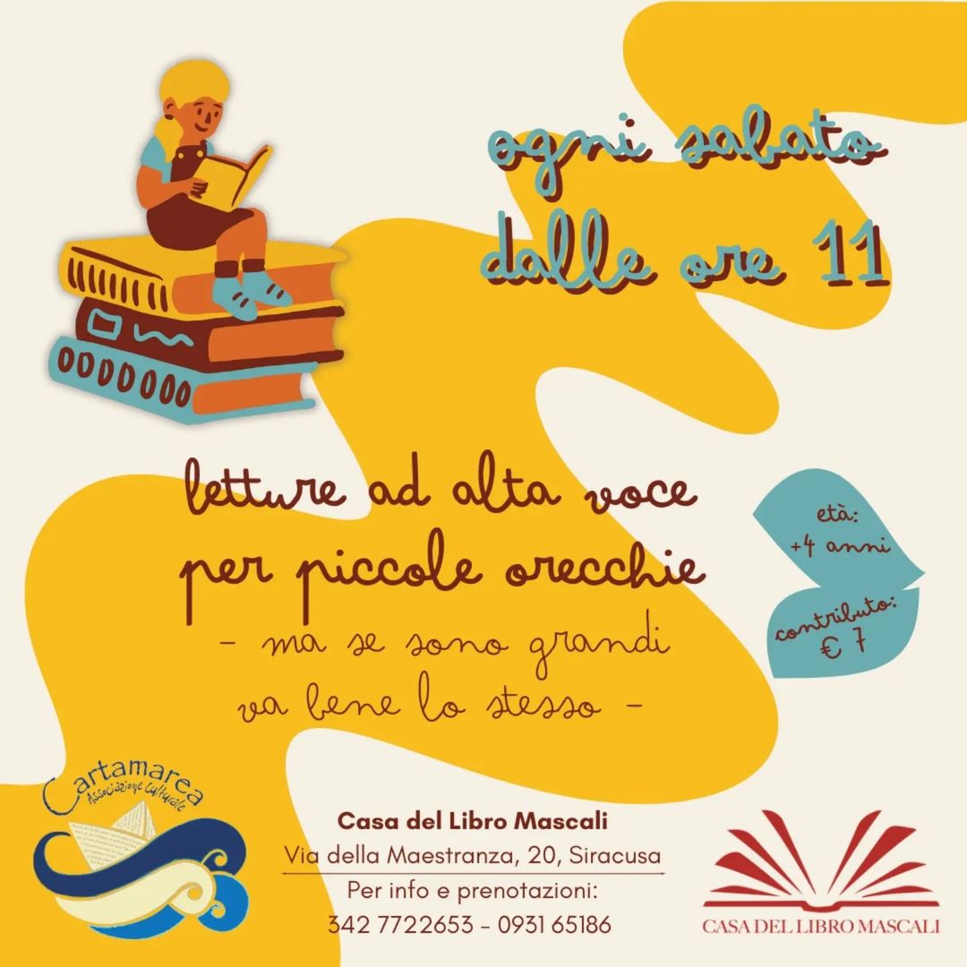 Lettura ad alta voce per piccole orecchie | età +4 anni