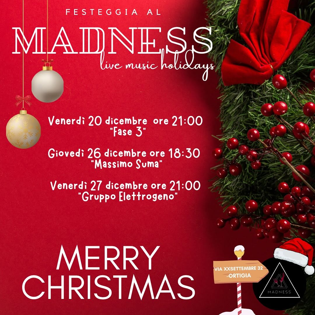 Madness Live Music Holiday “Fase 3”