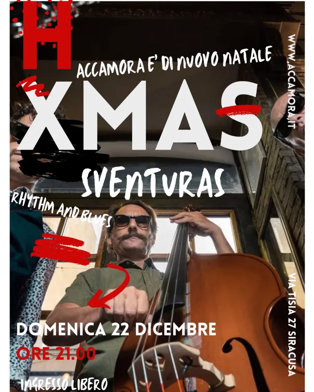 Appuntamento H-Xmas | Live “Sventuras” Rhythm and blues band