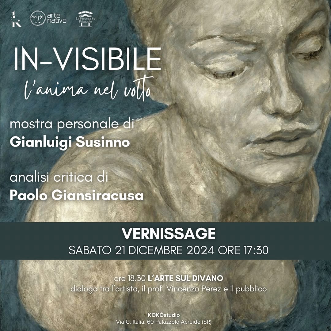 Presentazione della collezione | Vernissage “In-Visibile, l’anima nel volto” di Gianluigi Susinno